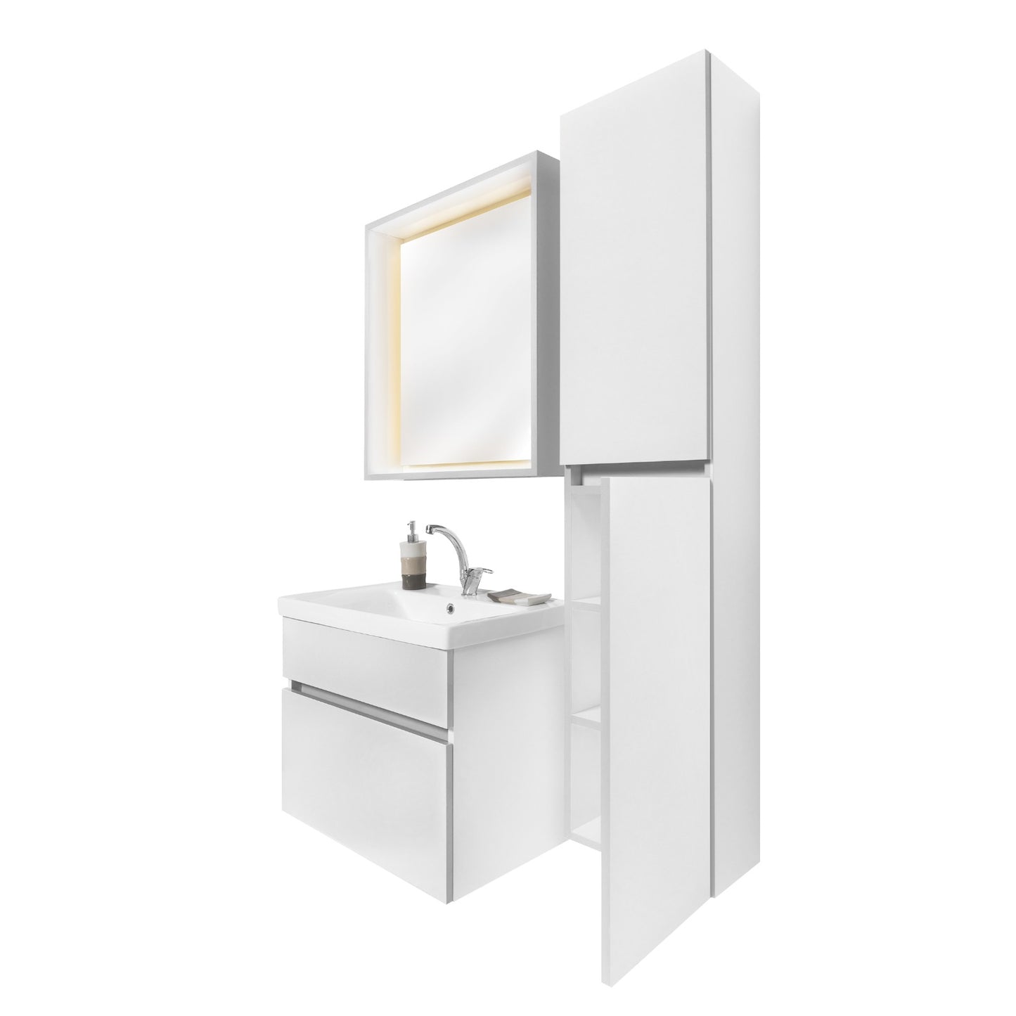 Bathroom cabinet with single sink - Infinty Aurora Home Decor