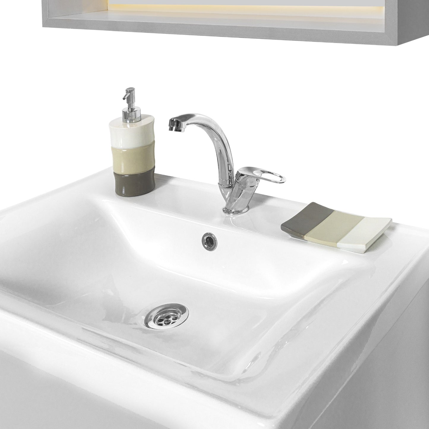 Bathroom cabinet with single sink - Infinty Aurora Home Decor