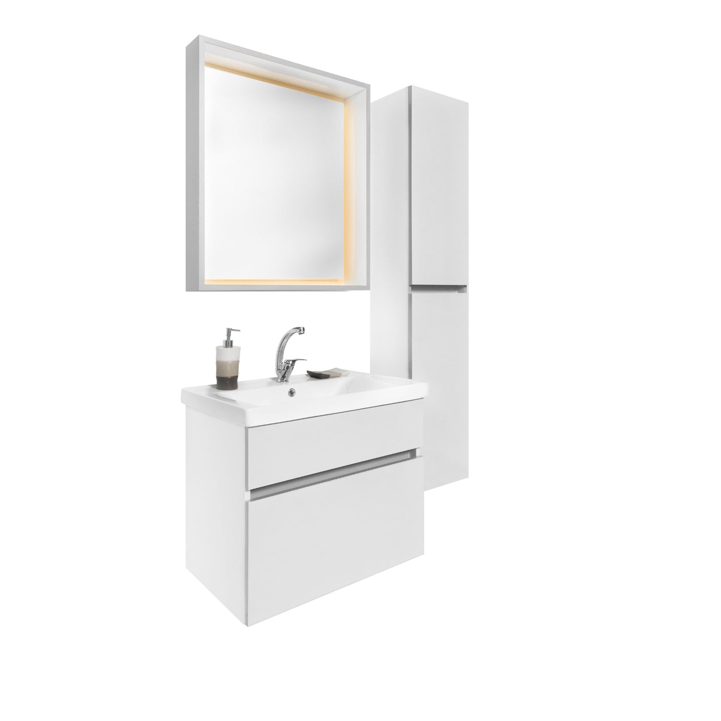 Bathroom cabinet with single sink - Infinty Aurora Home Decor