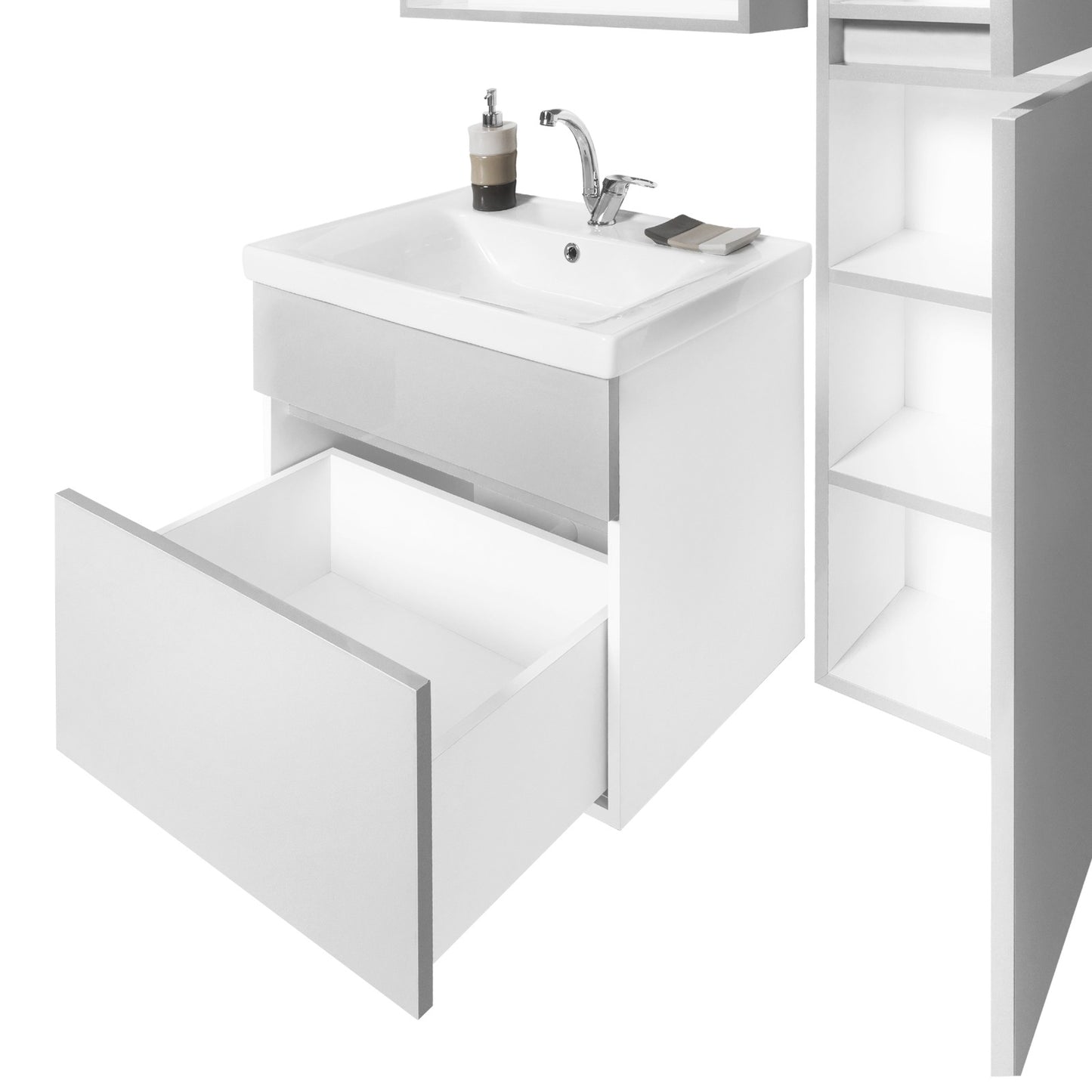 Bathroom cabinet with single sink - Infinty Aurora Home Decor