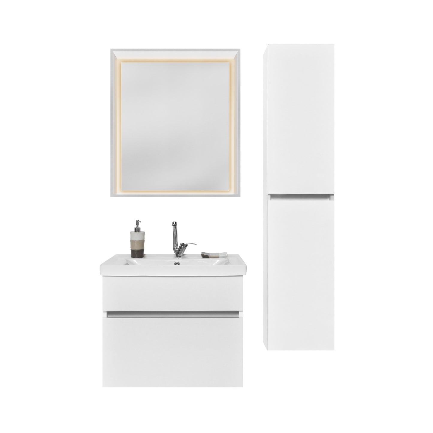 Bathroom cabinet with single sink - Infinty Aurora Home Decor