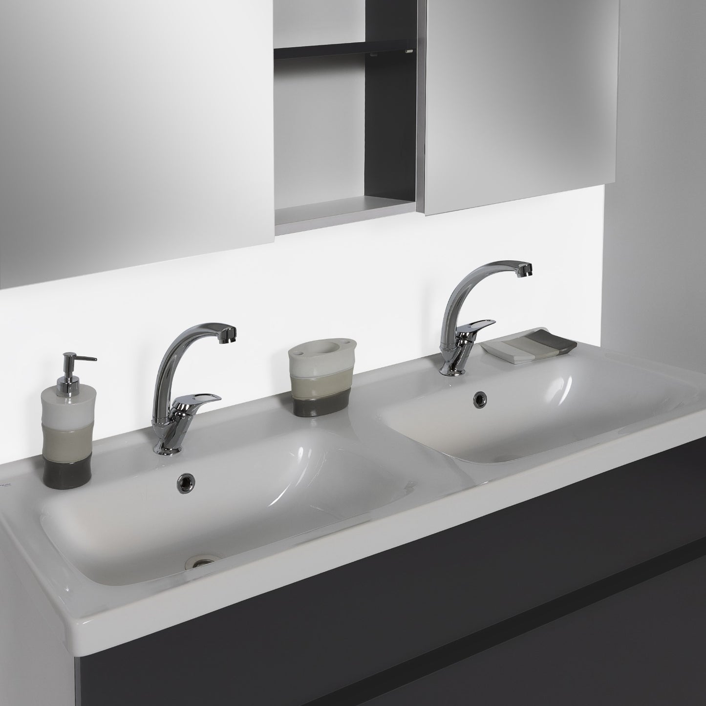 Bathroom cabinet with double sinks Dosaur - Infinty Aurora Home Decor