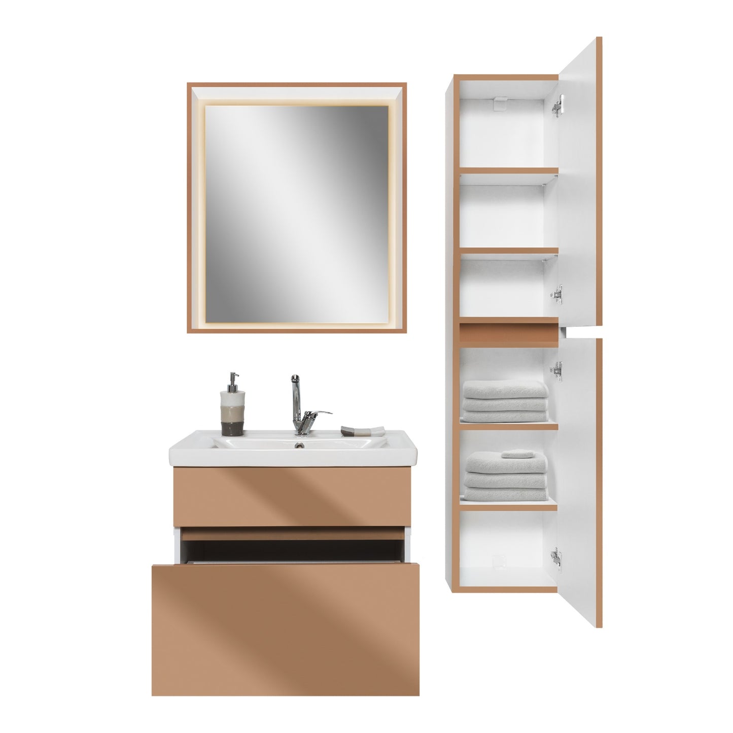Bathroom cabinet with single sink - Infinty Aurora Home Decor