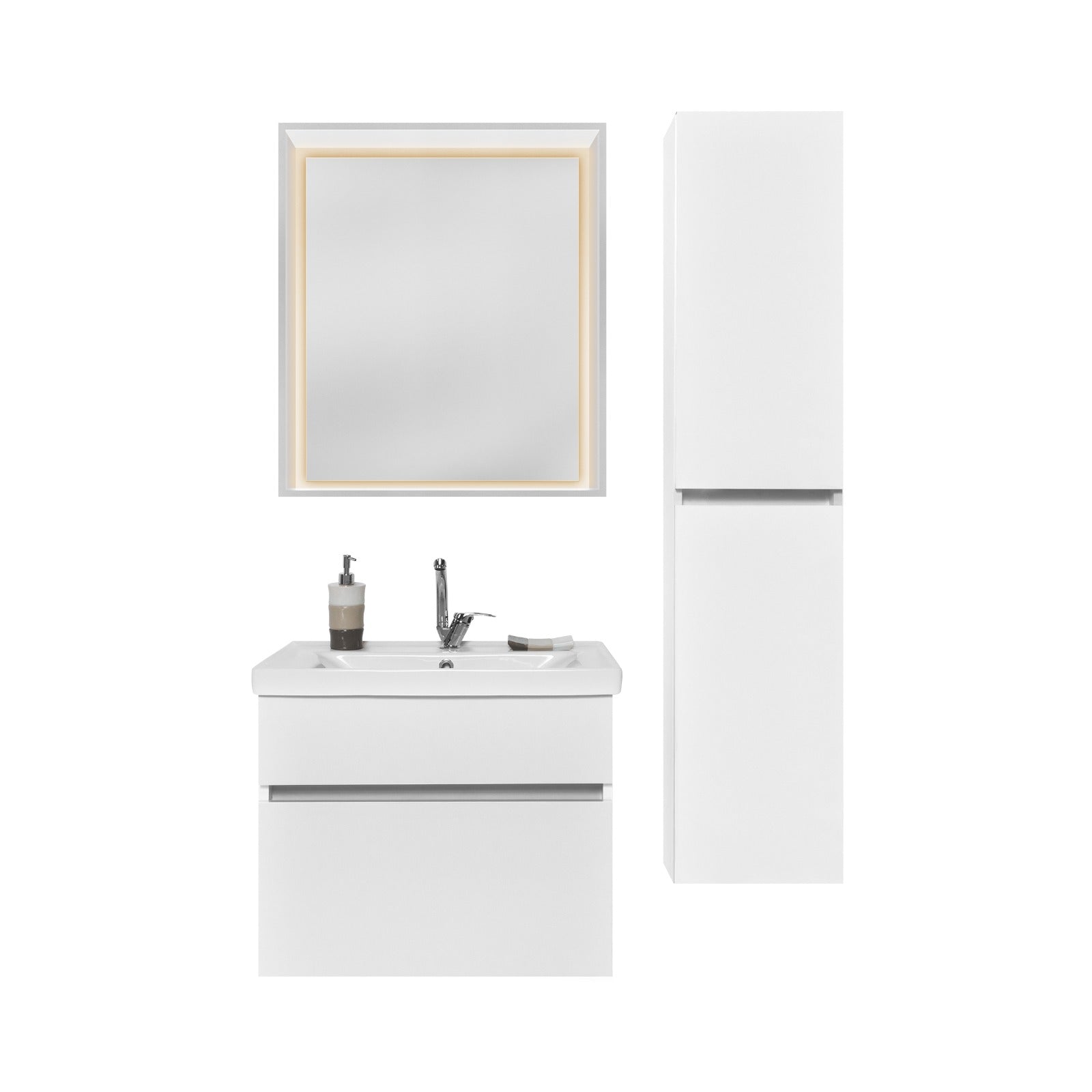 Bathroom cabinet with single sink - Infinty Aurora Home Decor 