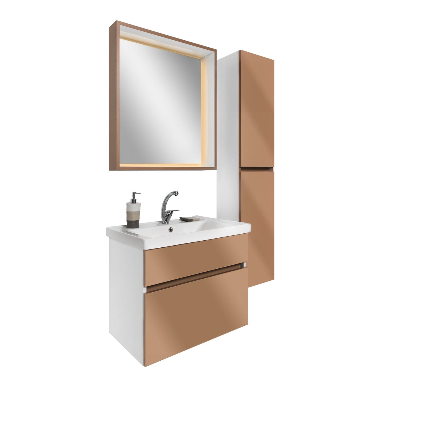 Bathroom cabinet with single sink - Infinty Aurora Home Decor 