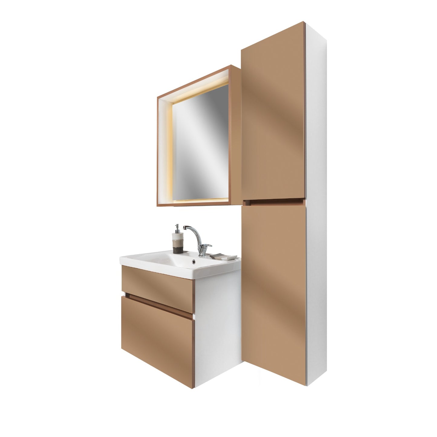 Bathroom cabinet with single sink - Infinty Aurora Home Decor 