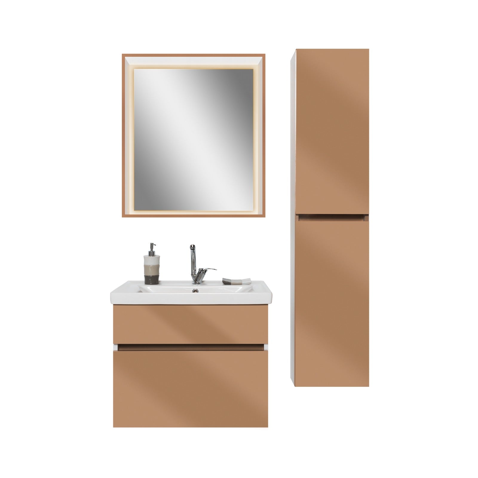 Bathroom cabinet with single sink - Infinty Aurora Home Decor 